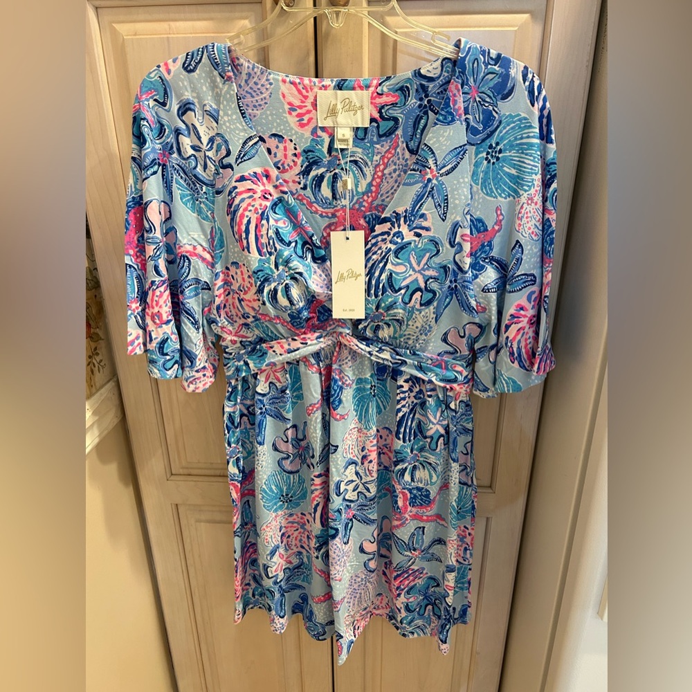 NWT-Lilly Pulitzer Minka Skirted Romper Multi Bahamas Beachcomber Size Small